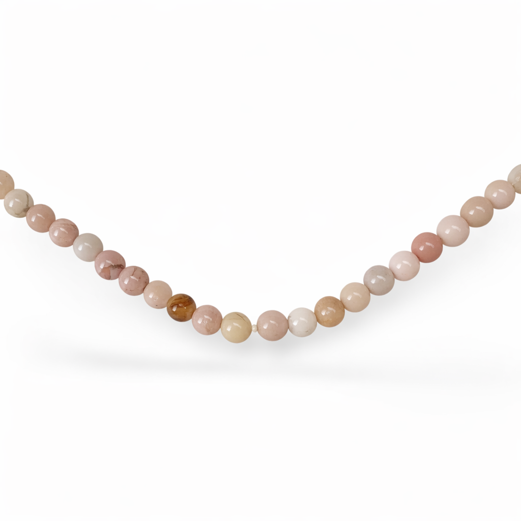 Zierliche Pinkopal-Kette