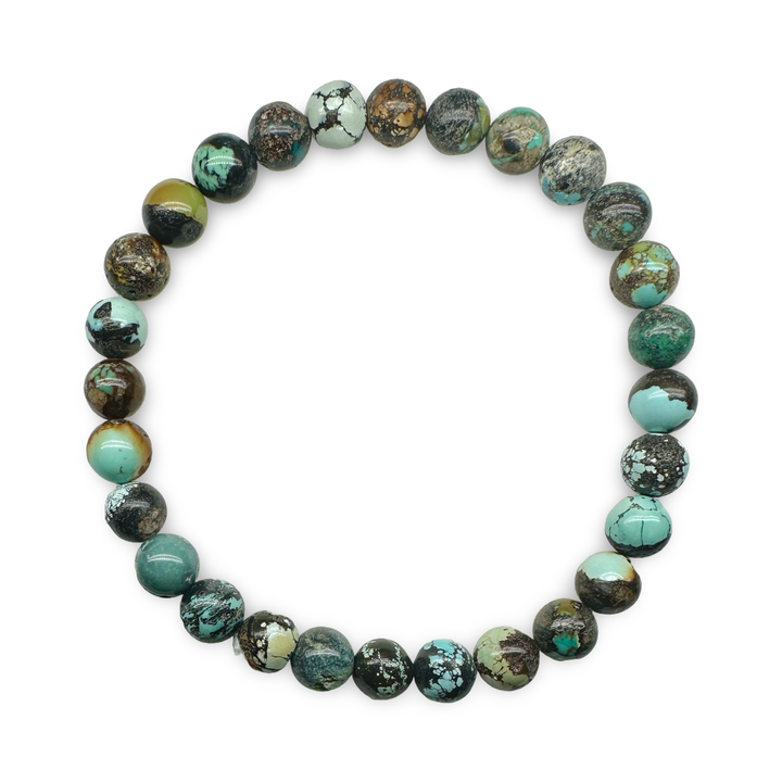 Mala Armband mit Tibet Türkis (Ø 7 mm)