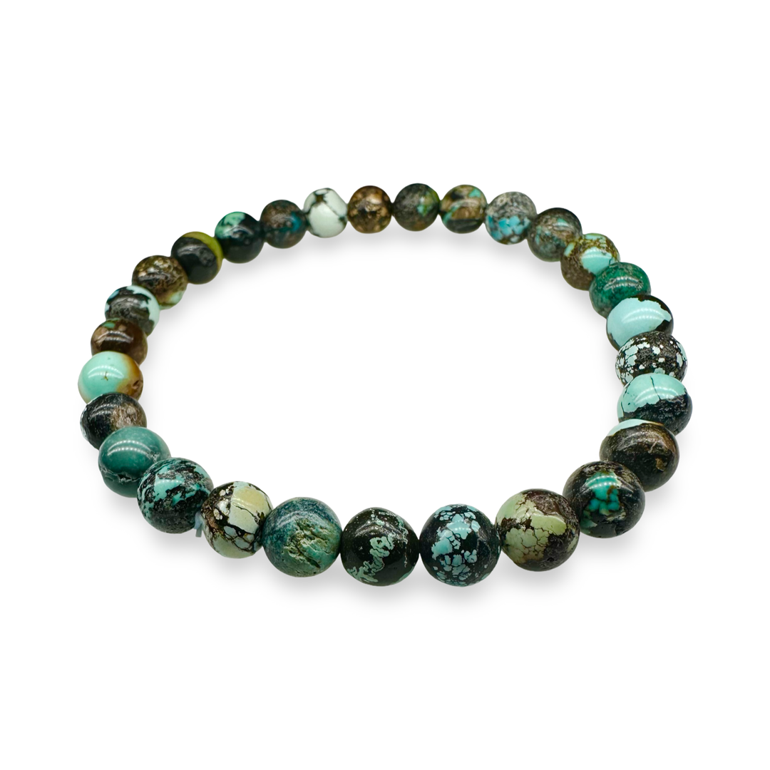 Mala Armband mit Tibet Türkis (Ø 7 mm)