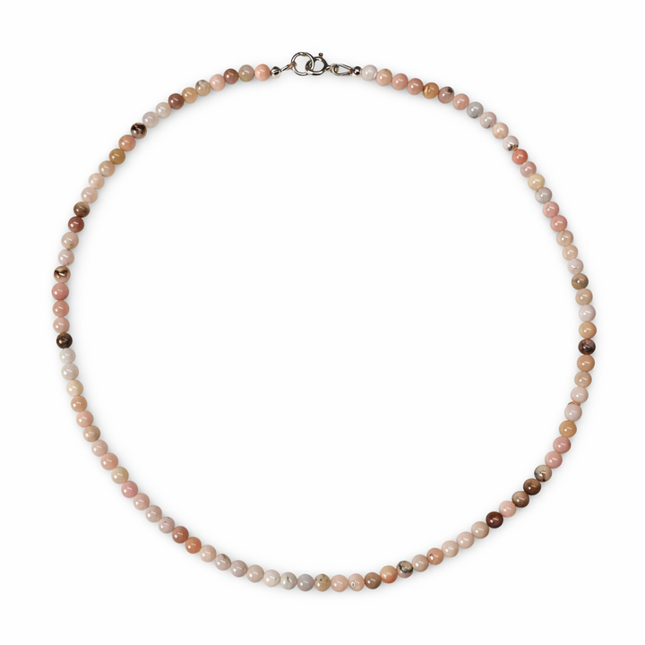 Collana con opale andino rosa