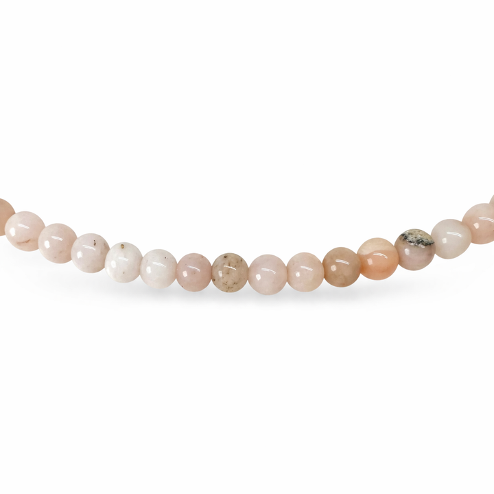 Collana con opale andino rosa