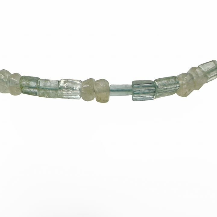Collana con acquamarina e pietra di luna