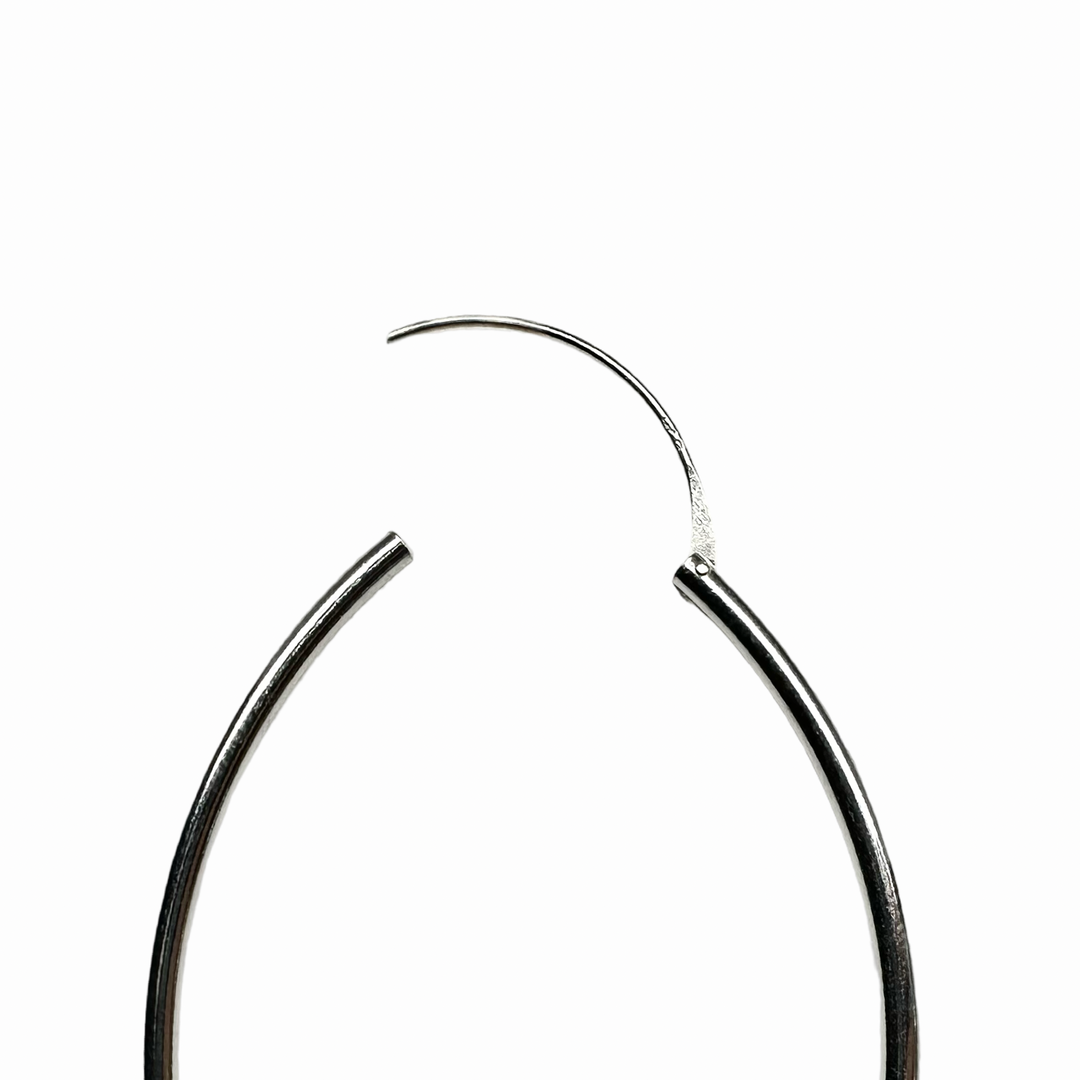 Creoli ovali in argento