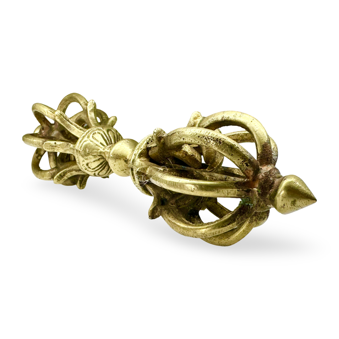 Dorje / Vajra aus Messing (15 cm)