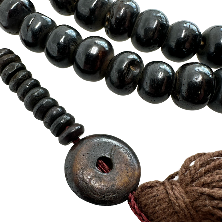 Kleine Mala aus Yak-Knochen mit Zähler