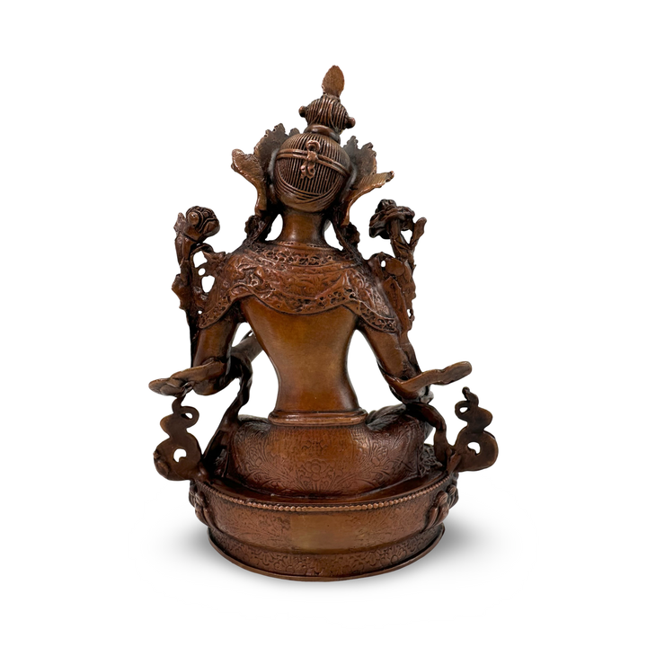 Green Tara Klein statue made of copper
