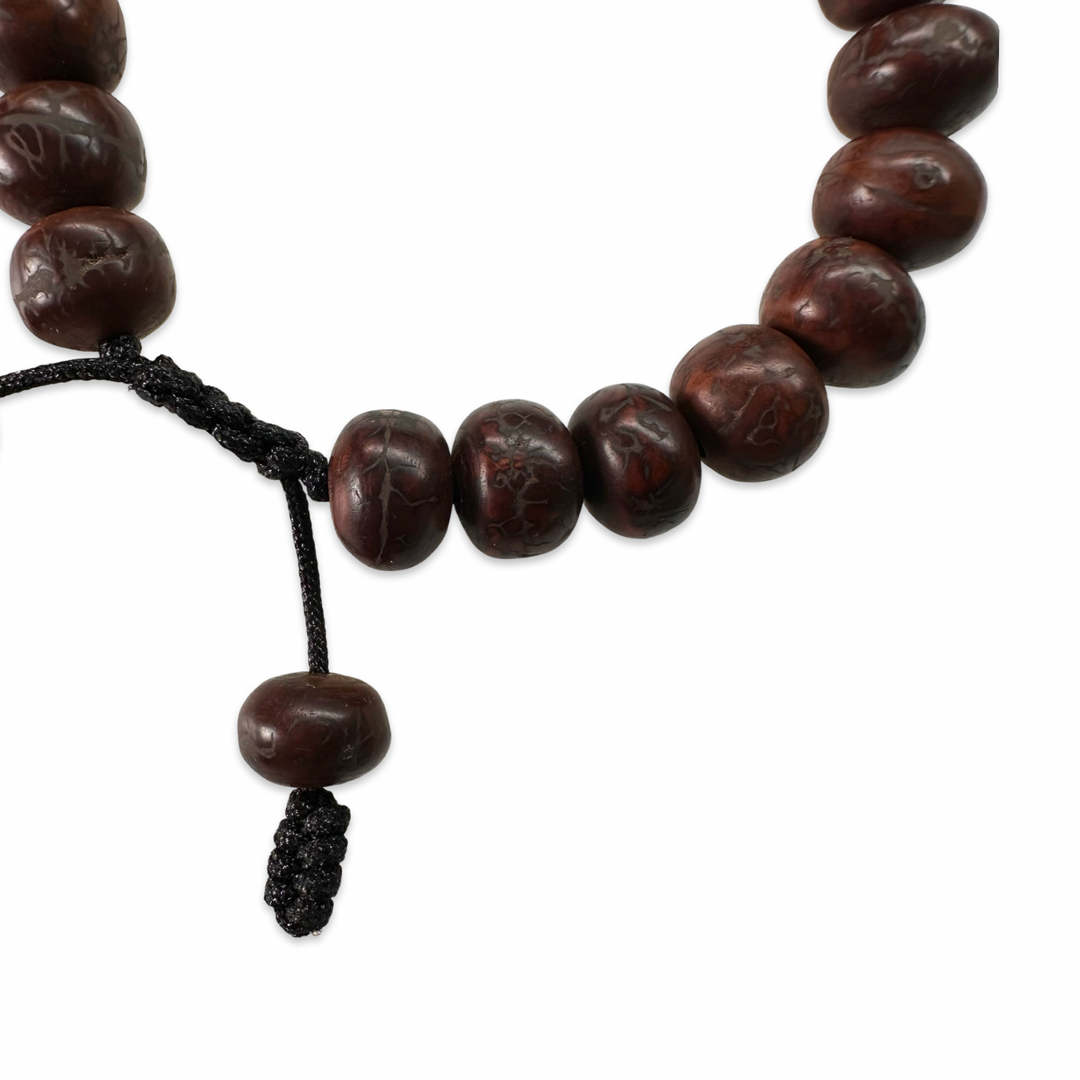Bracciale mala con semi di Bodhi