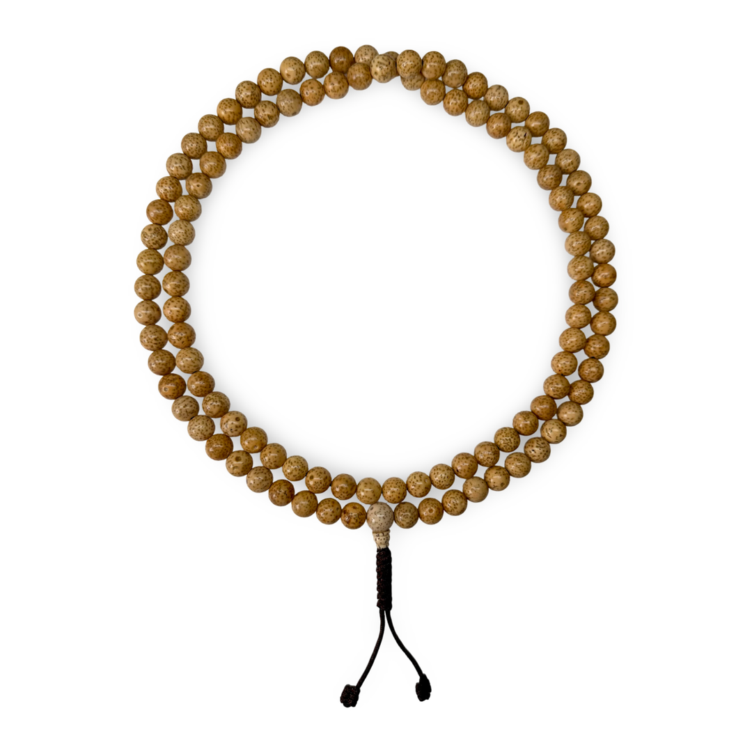 Lotus seed mala (⌀ 9 mm)
