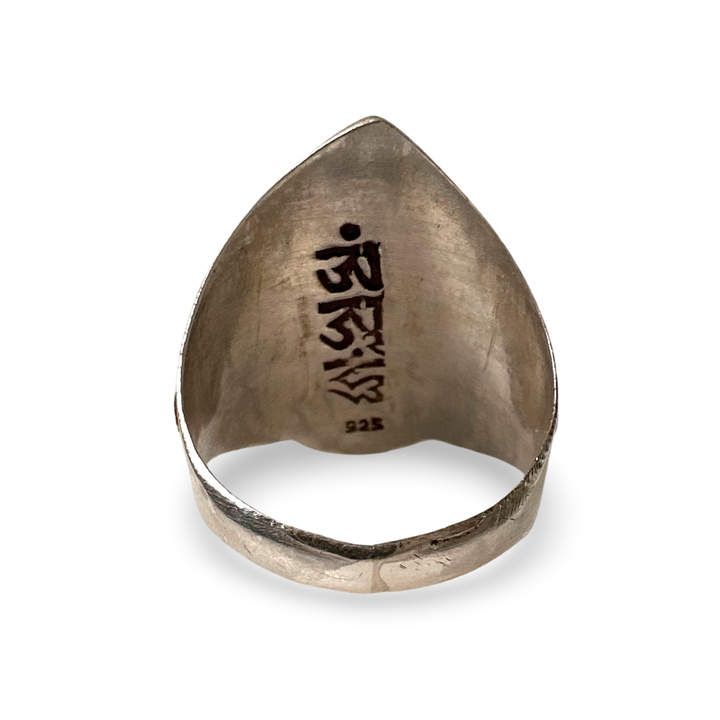 Imposanter Mahakala-Ring aus Silber
