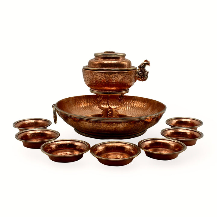 ཛམ་བྷ་ལའི་ཆུའི་མཆོད་ཆས་(ཆུ་ཏོར) - ཟངས་བརྡུངས་པ།