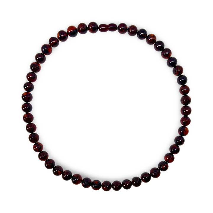 Collier d'ambre foncé