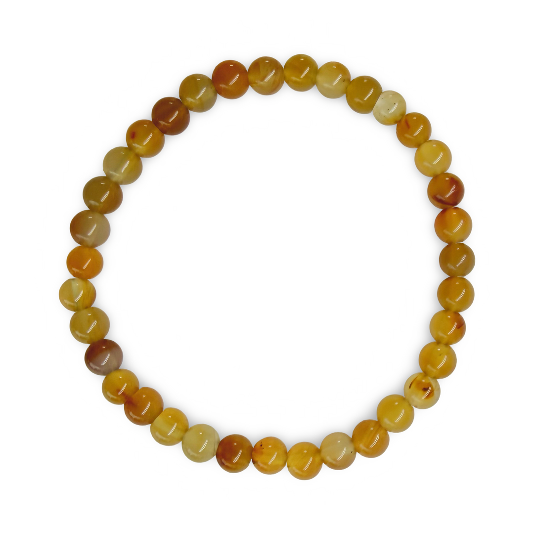 Kinder Karneol Mala-Armband, elastisch