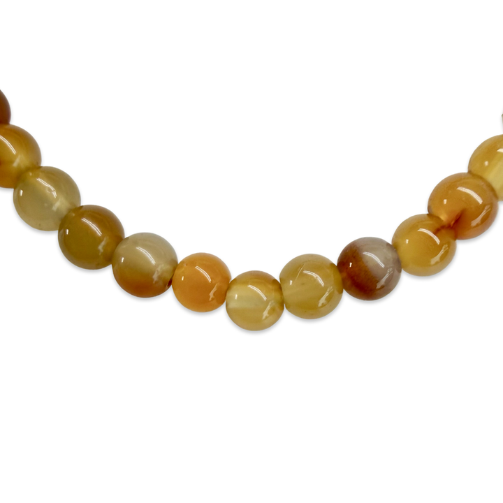 Kinder Karneol Mala-Armband, elastisch