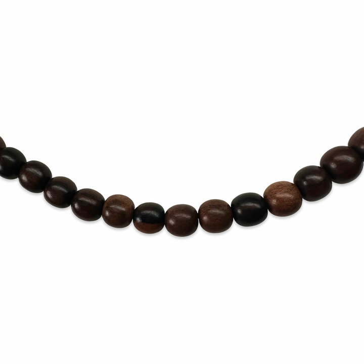 Ebenholz Kette mit Silber-Verschluss