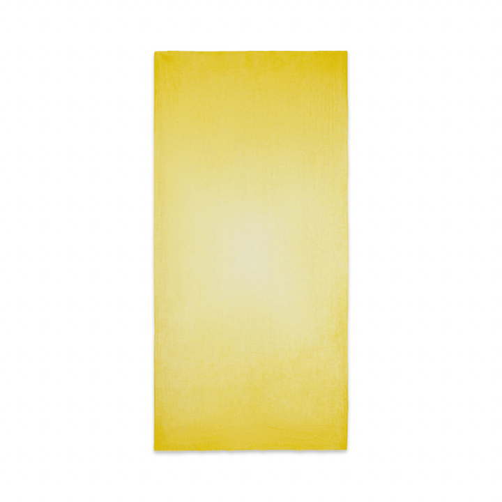 «A Shawl of Light» · Gelber Schal aus Yak-Daunenhaar · CHARU × Yitso Hima - Atelier Tibet