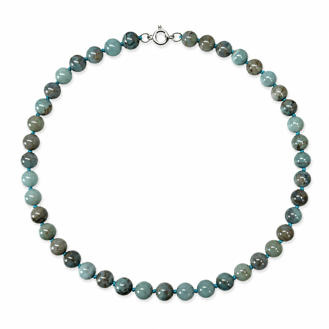 Achat-Kette mit Knoten - Atelier Tibet