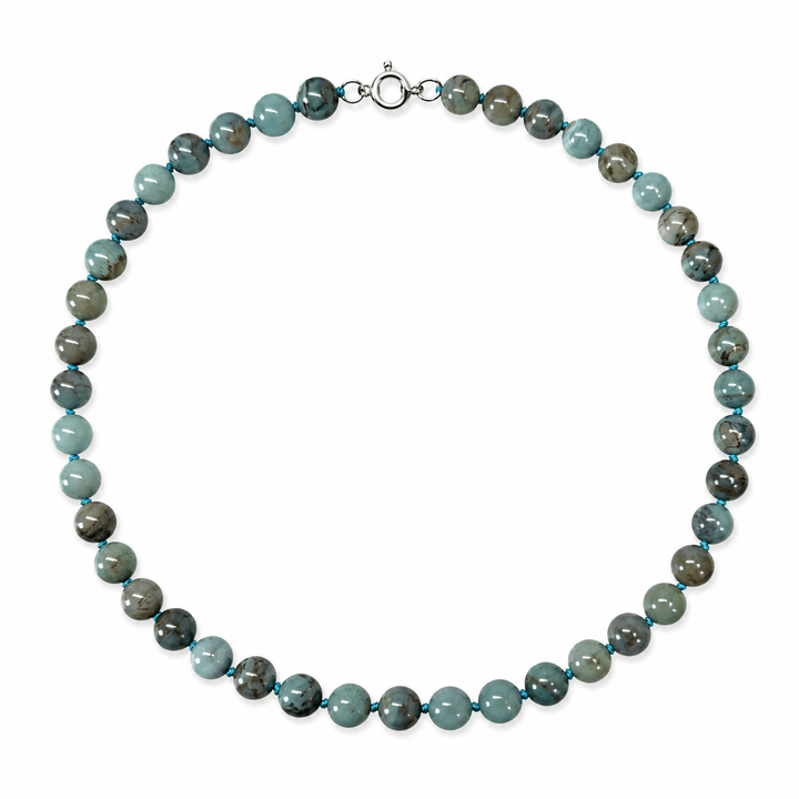Achat-Kette mit Knoten - Atelier Tibet
