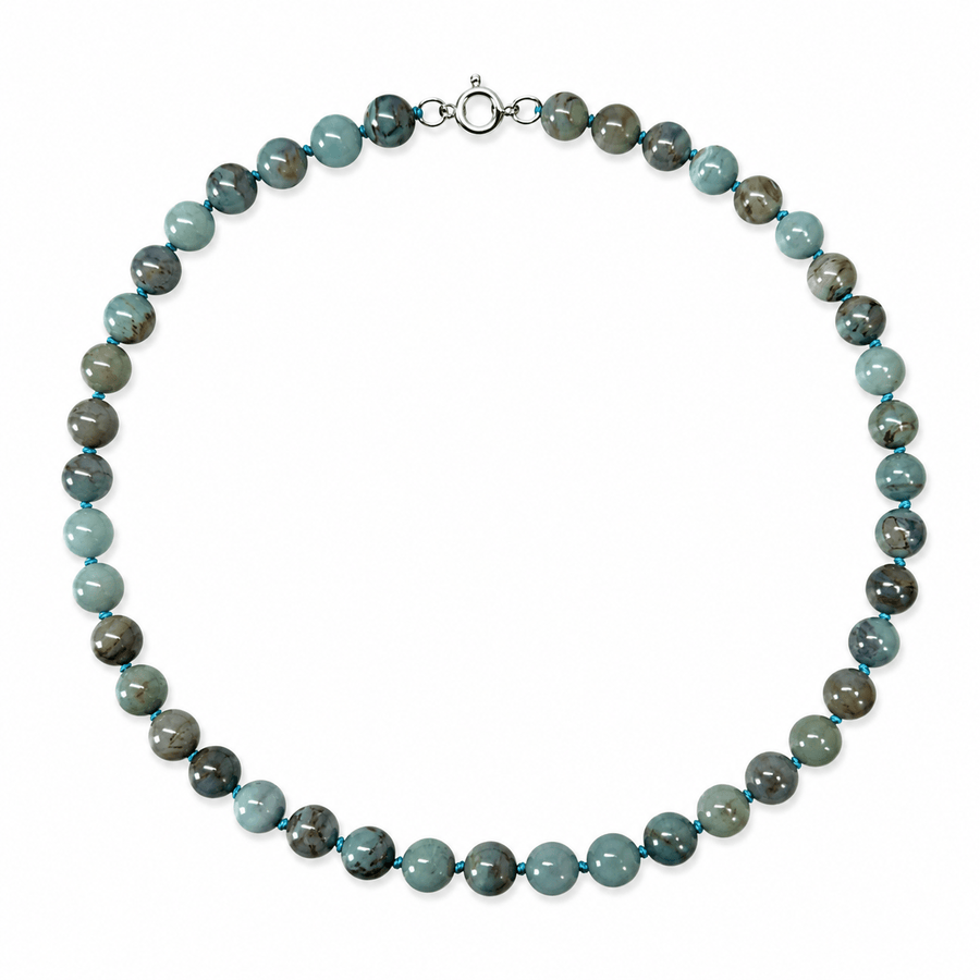 Achat-Kette mit Knoten - Atelier Tibet