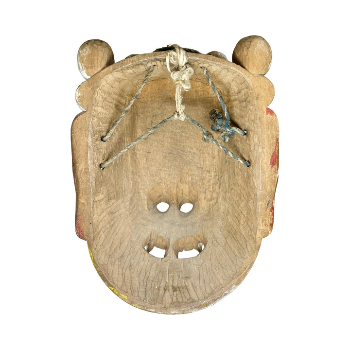 Alte, bemalte Cham - Mahakala - Maske  aus dem Himalaya - Gebiet - Atelier Tibet