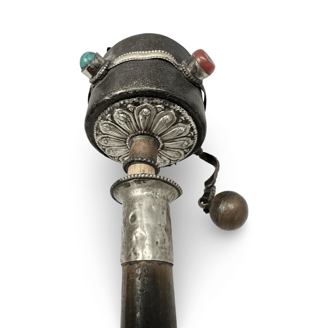 Alte tibetische Hand - Gebetsmühle aus Ladakh - Atelier Tibet