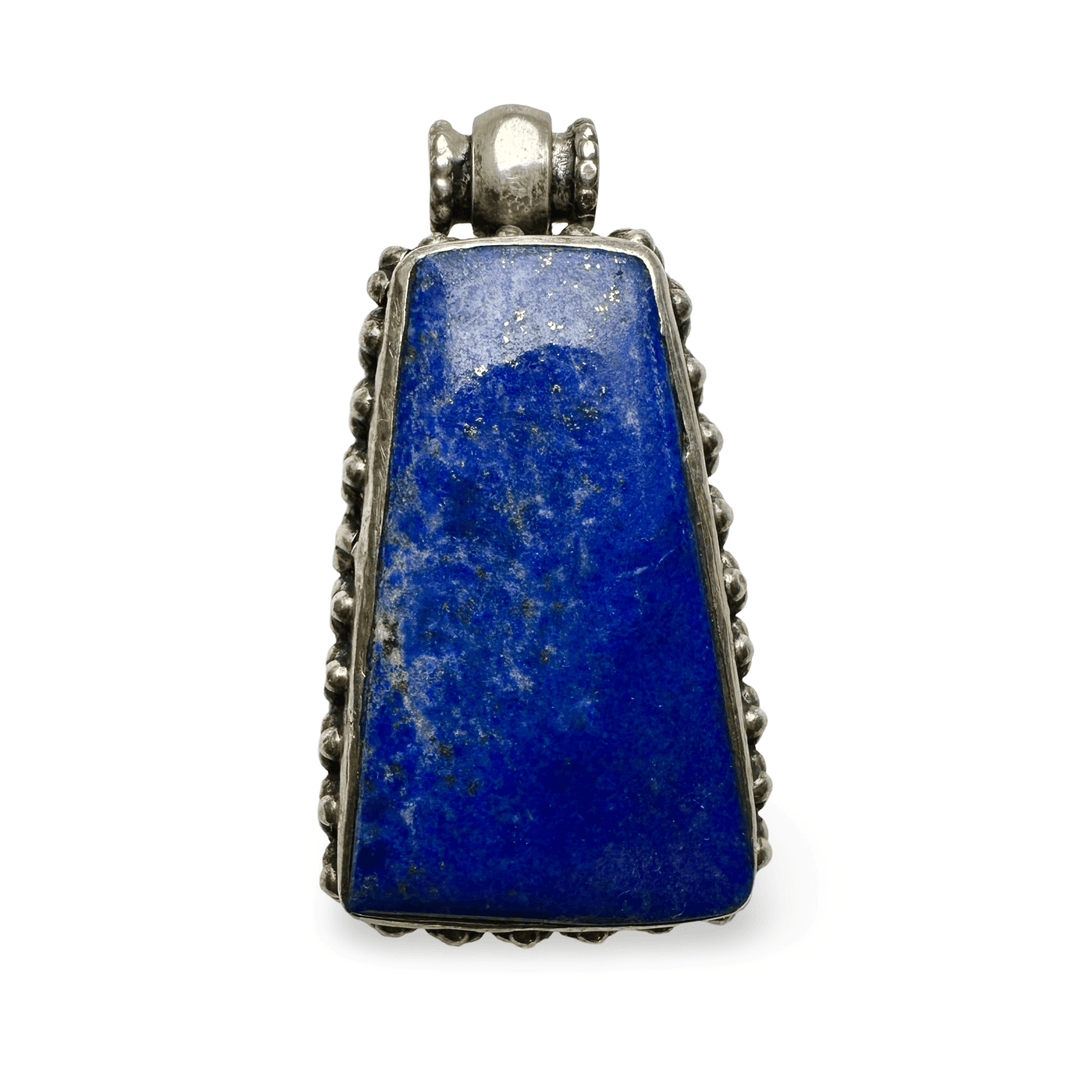 Älterer Lapis Lazuli - Silber - Anhänger - Atelier Tibet