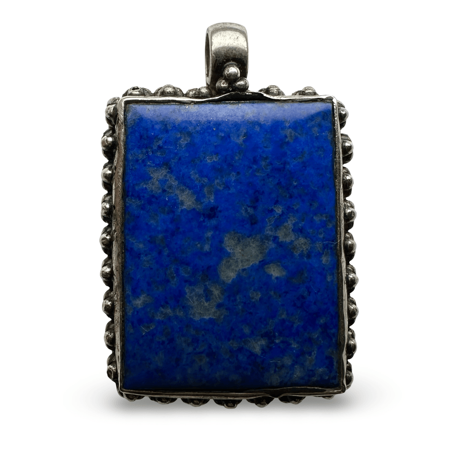 Älterer Lapis Lazuli - Silber - Anhänger - Atelier Tibet