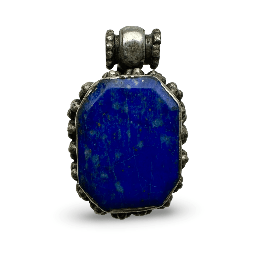 Älterer Lapis Lazuli - Silber - Anhänger - Atelier Tibet