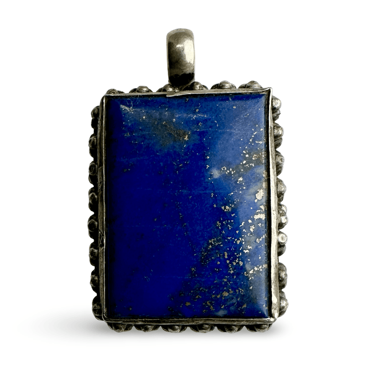 Älterer Lapis Lazuli - Silber - Anhänger - Atelier Tibet