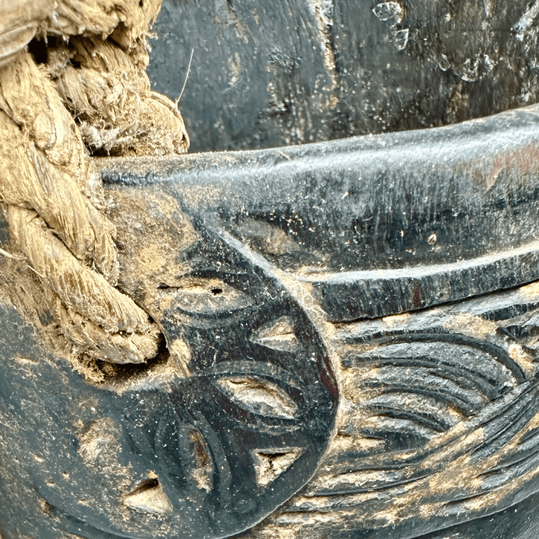 Altes Yak - Milch - Gefäss aus Nepal oder Tibet - Atelier Tibet