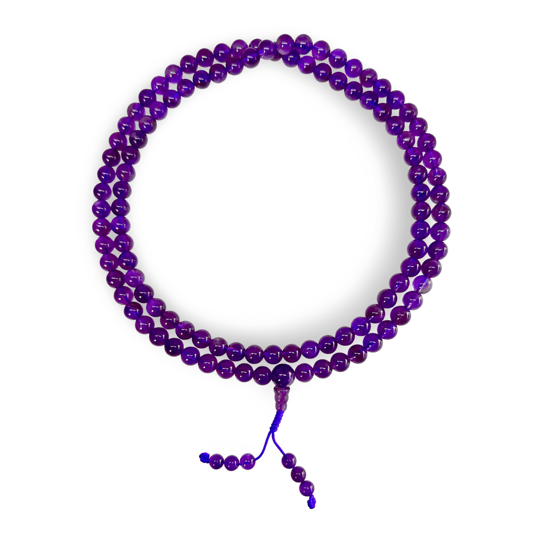 Amethyst Mala Gebetskette - Atelier Tibet