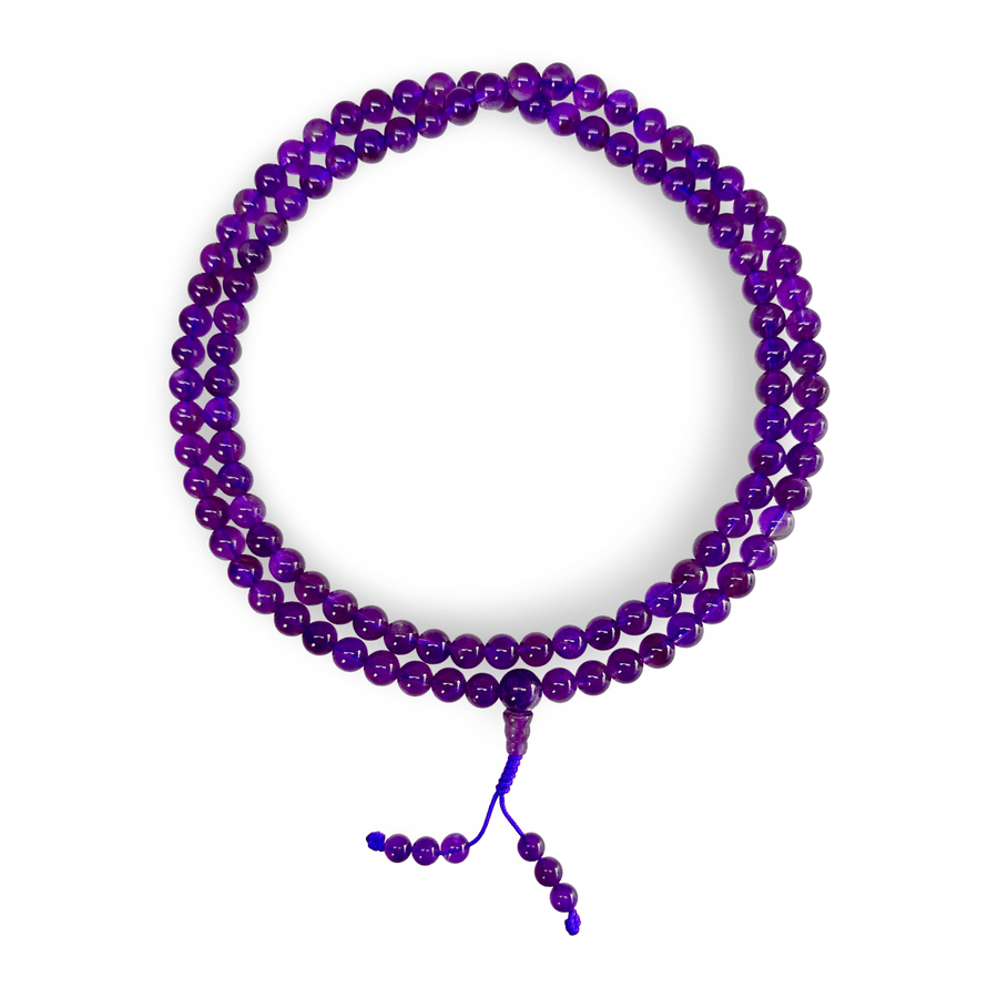 Amethyst Mala Gebetskette - Atelier Tibet