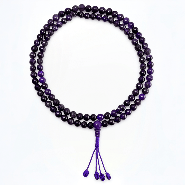 Amethyst Mala Gebetskette - 8 mm - Atelier Tibet