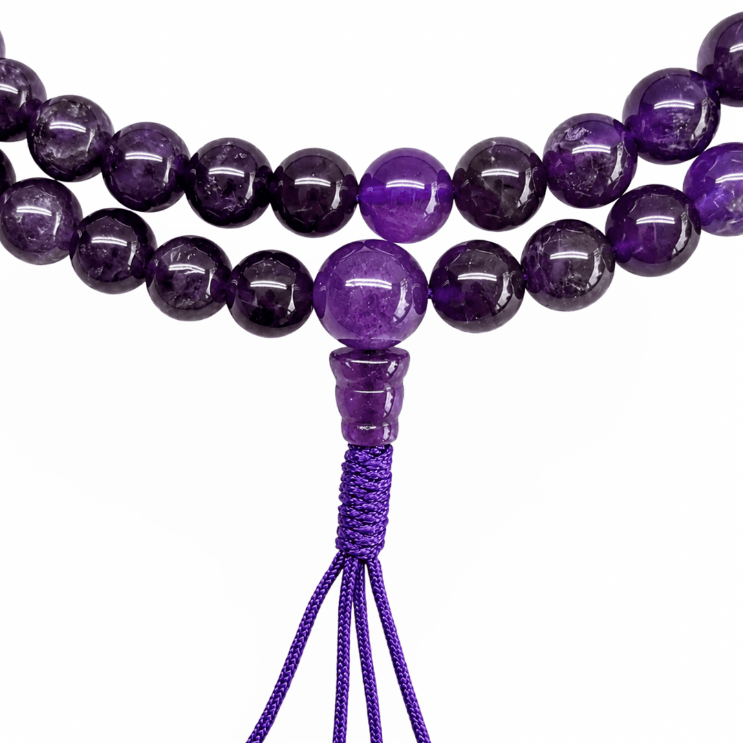 Amethyst Mala Gebetskette - 8 mm - Atelier Tibet