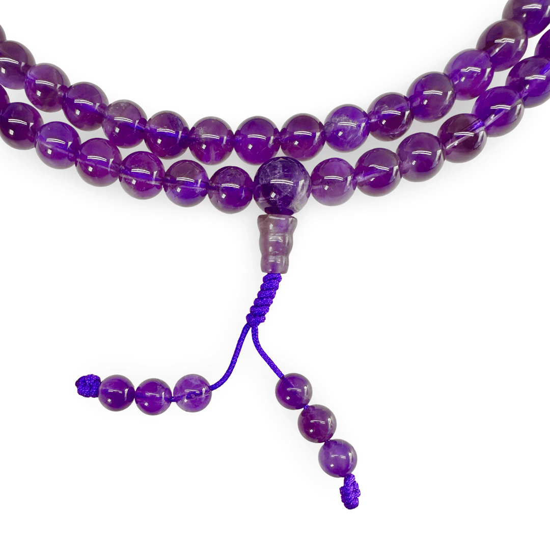 Amethyst Mala Gebetskette - Atelier Tibet