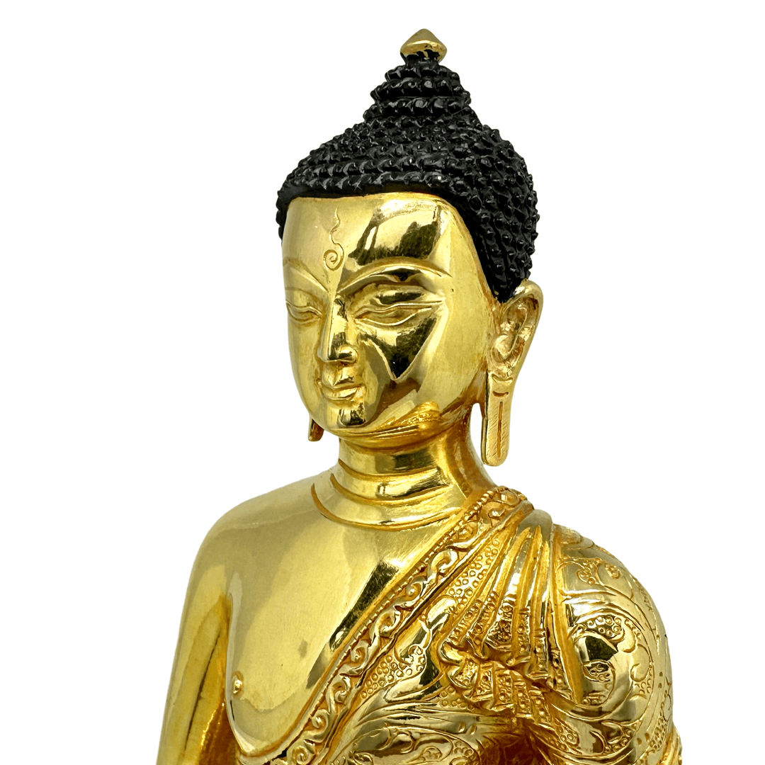 Amitabha Buddha Statue aus Bronze, feuervergoldet - Atelier Tibet