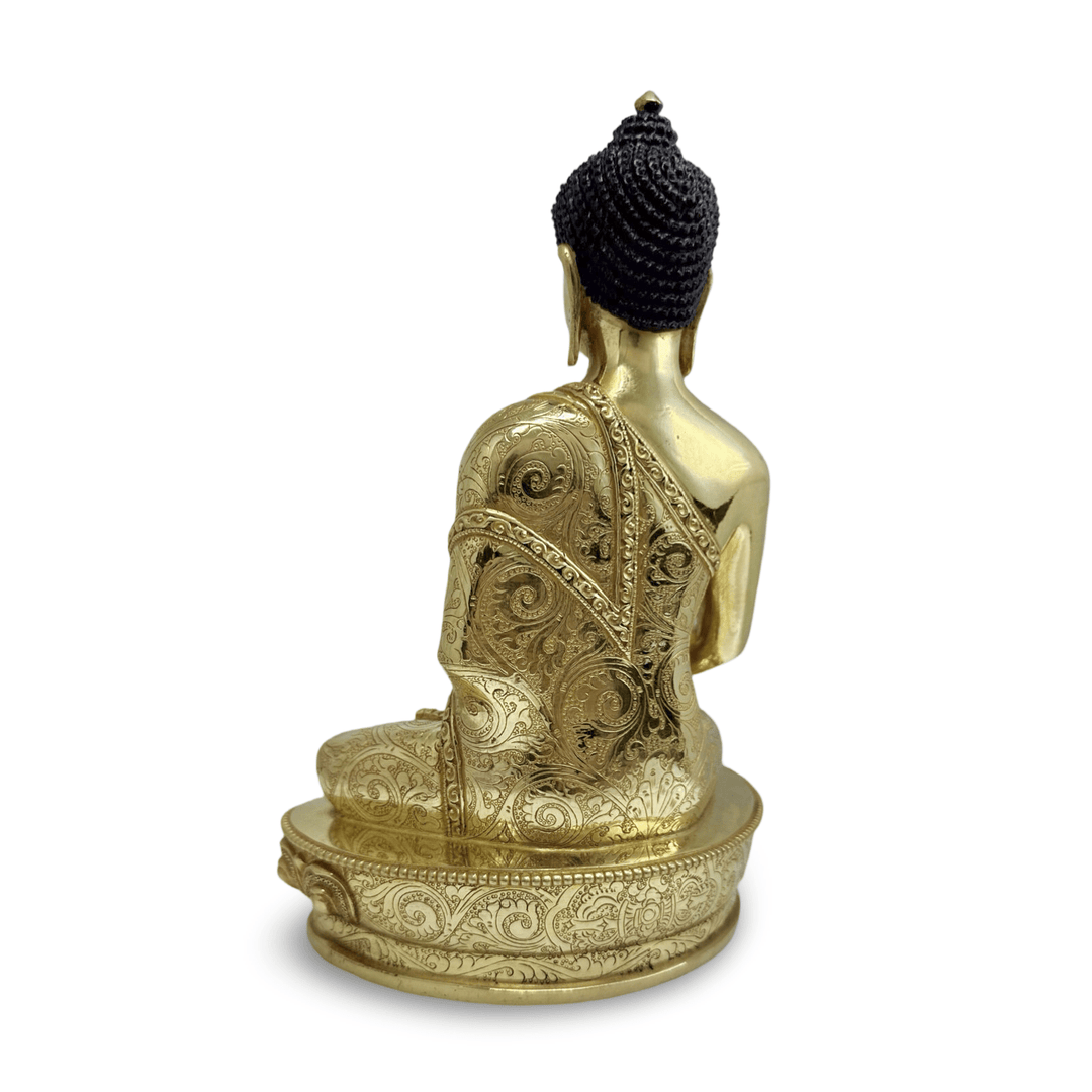 Amitabha Buddha Statue aus Bronze, feuervergoldet - Atelier Tibet