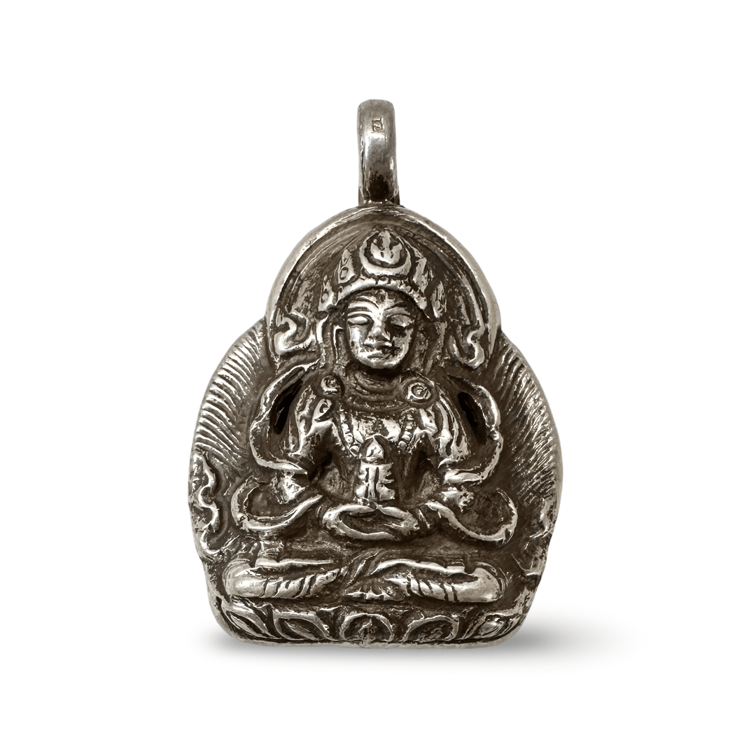 Amitayus Buddha Anhänger aus Silber - Atelier Tibet