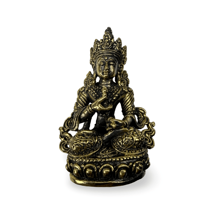Amitayus - Miniaturstatue aus Messing (4.7 cm) - Atelier Tibet