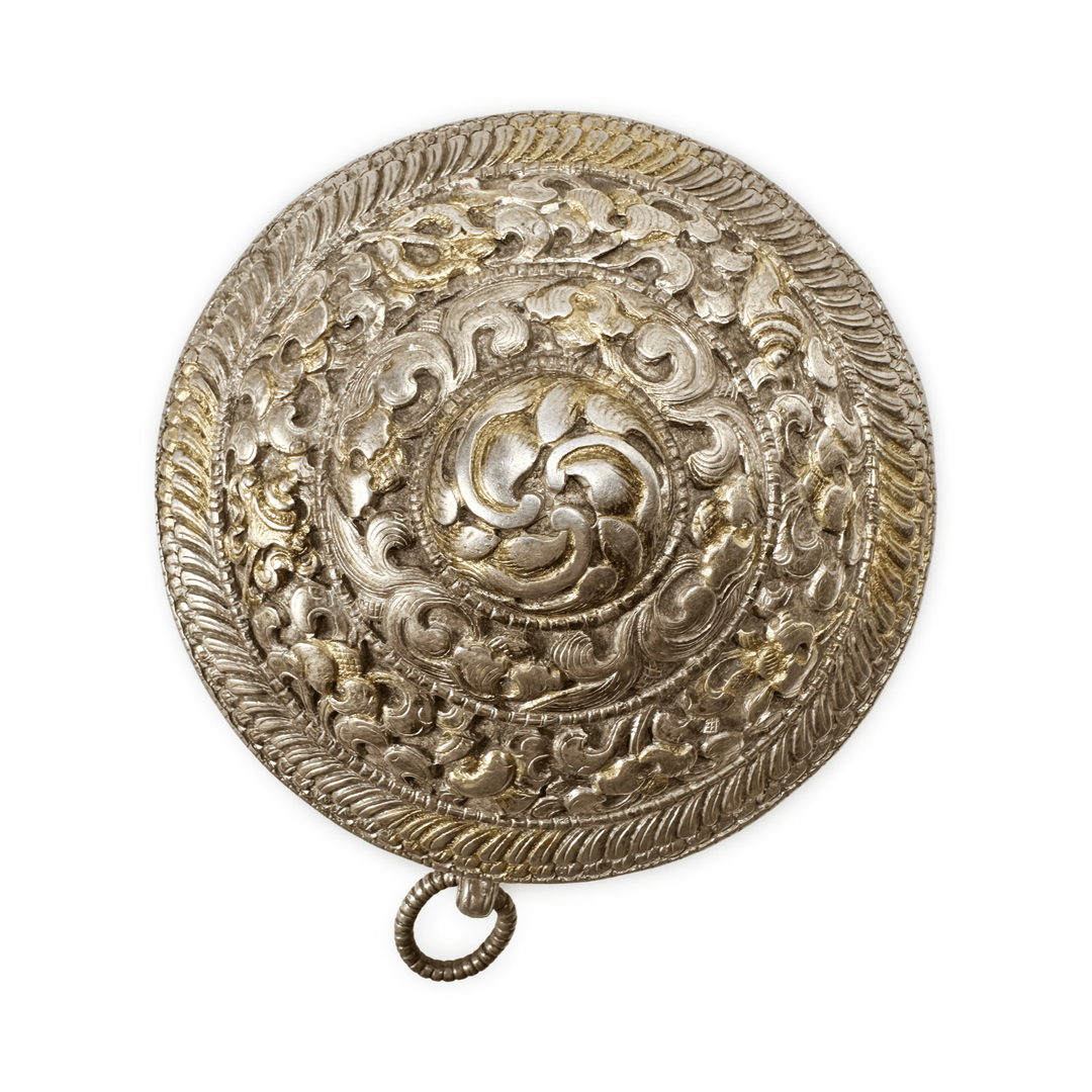 Antike Silber - Betel - Dose aus Bhutan - Atelier Tibet