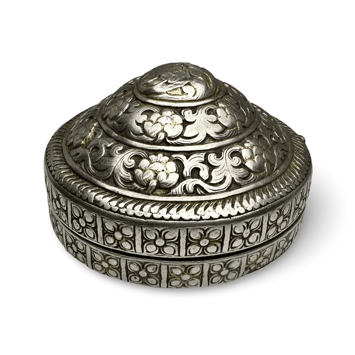 Antike Silber - Betel - Dose aus Bhutan - Atelier Tibet