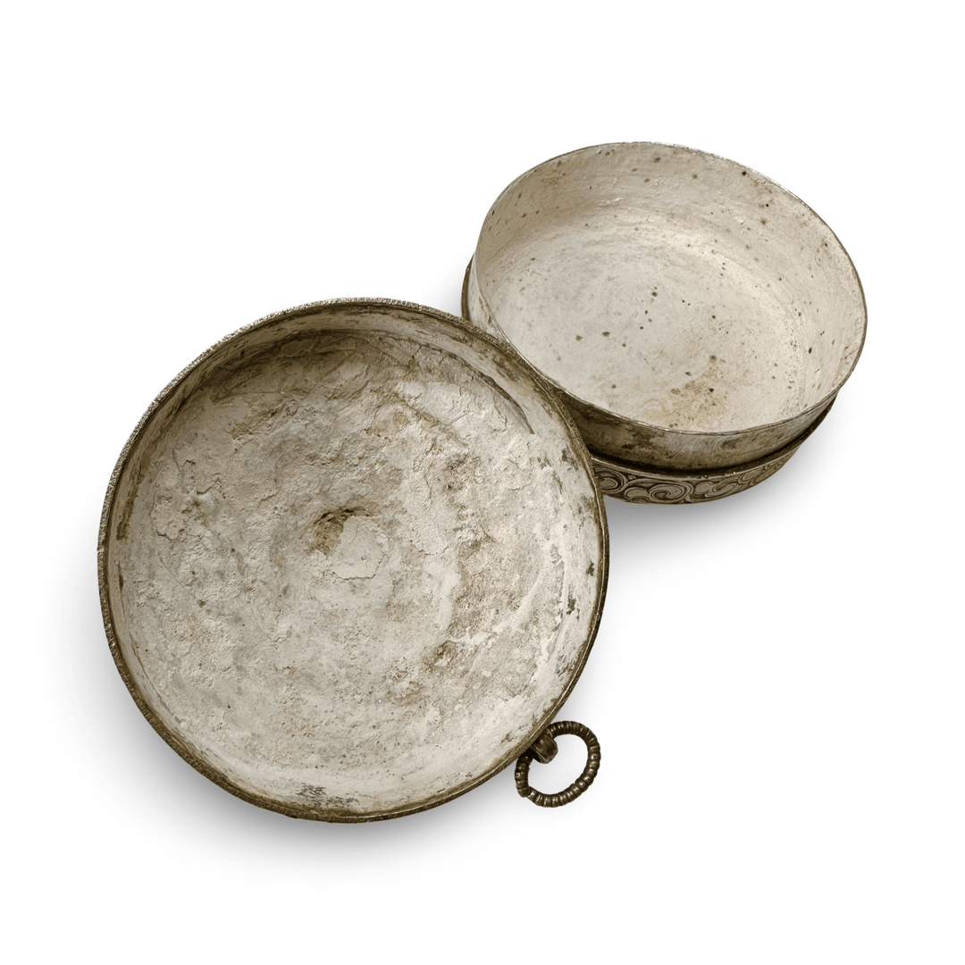 Antike Silber - Betel - Dose aus Bhutan - Atelier Tibet