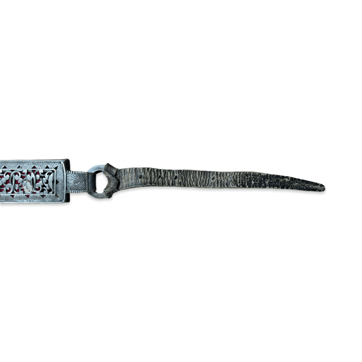 Antiker tibetischer Gürtel mit durchbrochenen Silberplatten - Atelier Tibet