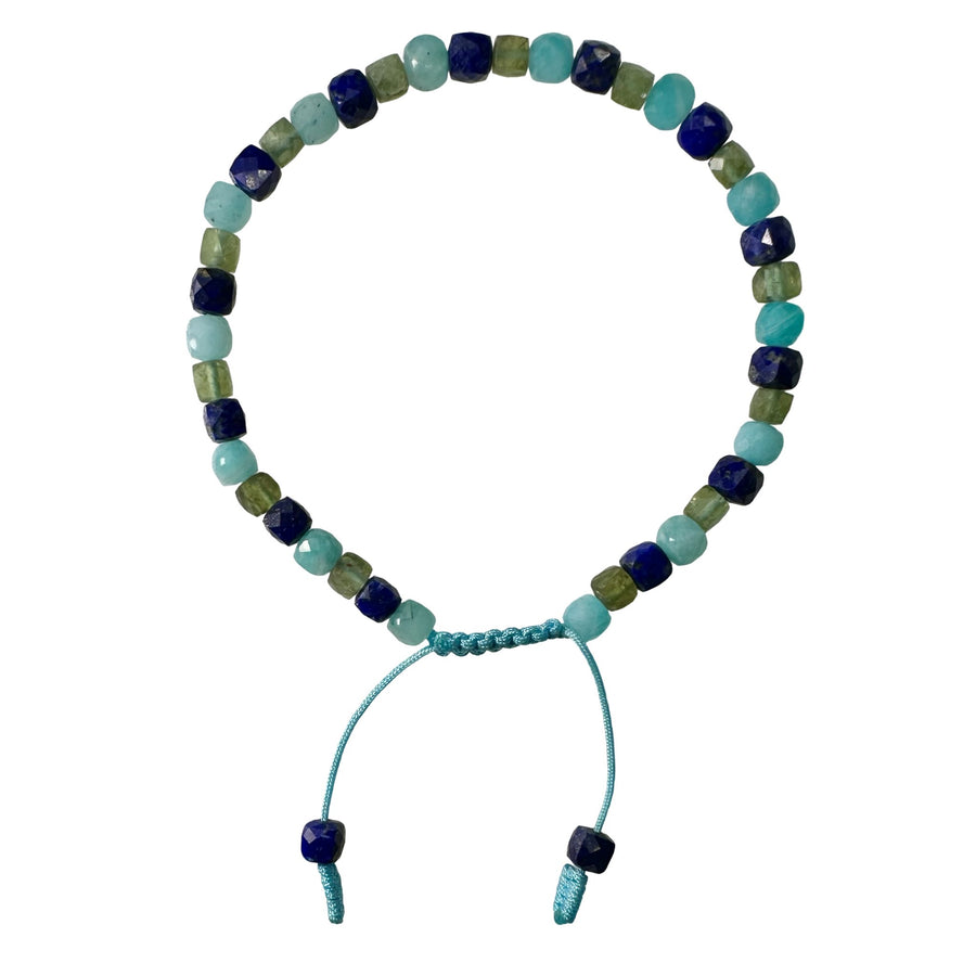 Apatit - , Amazonit und Lapis Lazuli Armband - Atelier Tibet