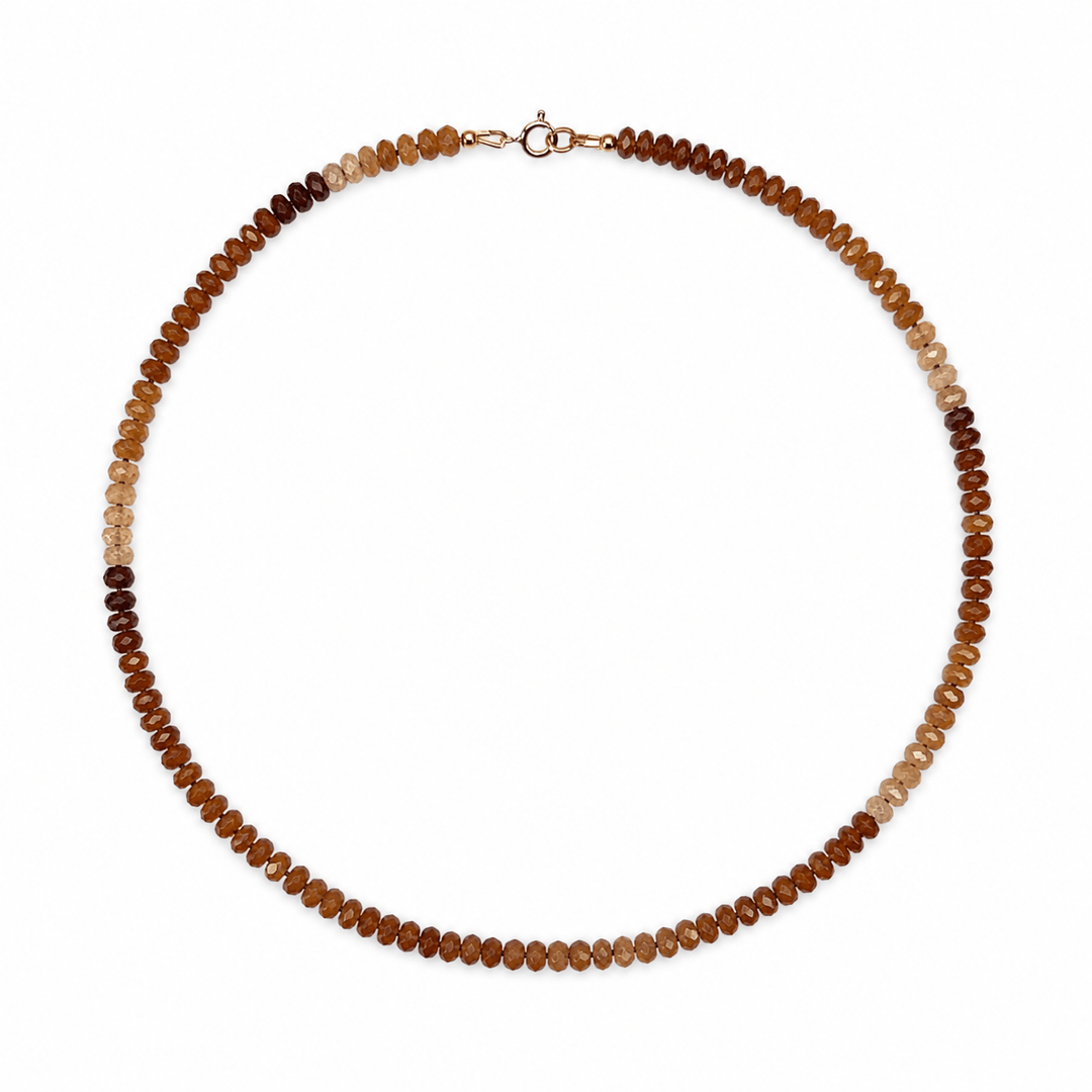Aragonit-Kette mit Silberverschluss - Atelier Tibet