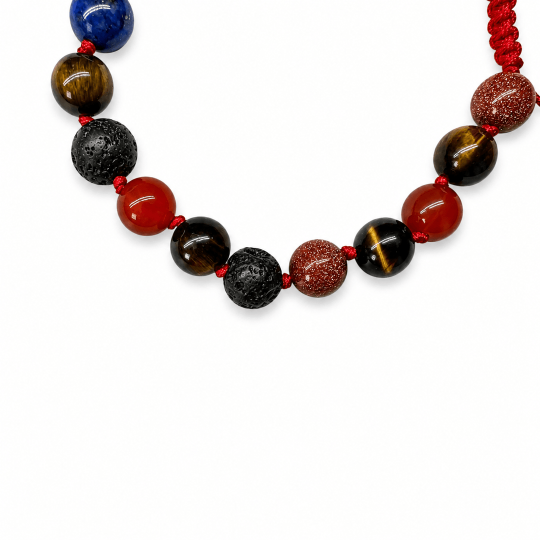 Armband Mala aus gemischten Steinen - Atelier Tibet
