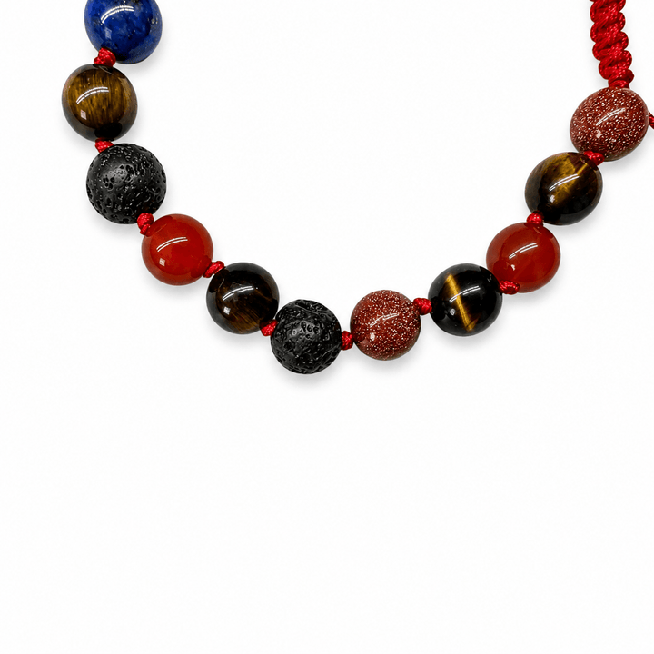 Armband Mala aus gemischten Steinen - Atelier Tibet