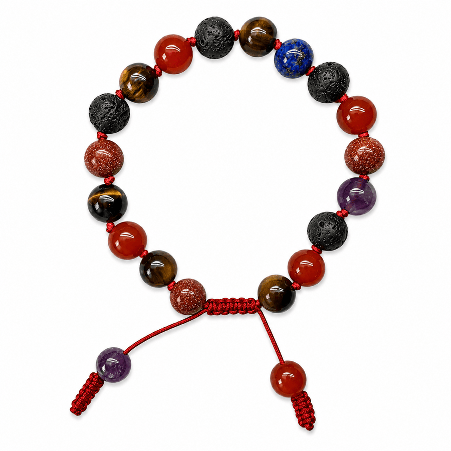 Armband Mala aus gemischten Steinen - Atelier Tibet