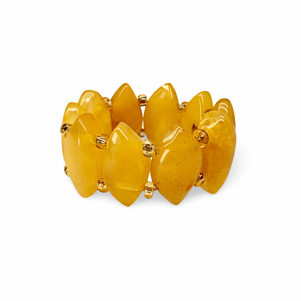 Aussergewöhnlicher Bernstein - Ring - Atelier Tibet