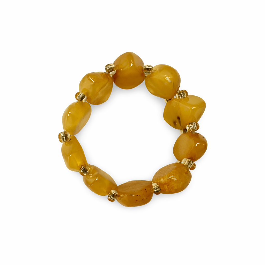 Aussergewöhnlicher Bernstein - Ring - Atelier Tibet