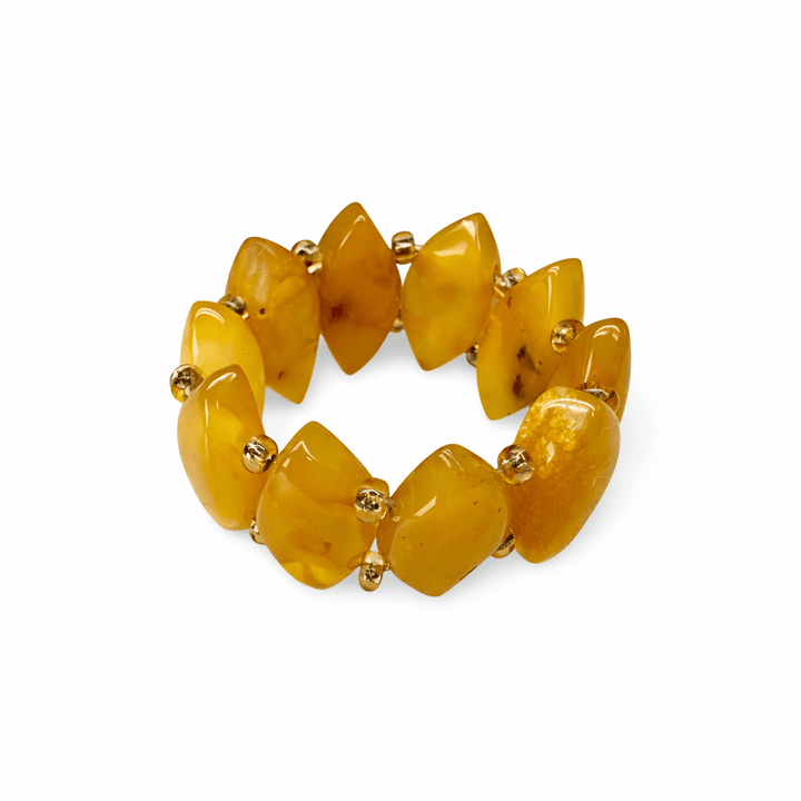 Aussergewöhnlicher Bernstein - Ring - Atelier Tibet